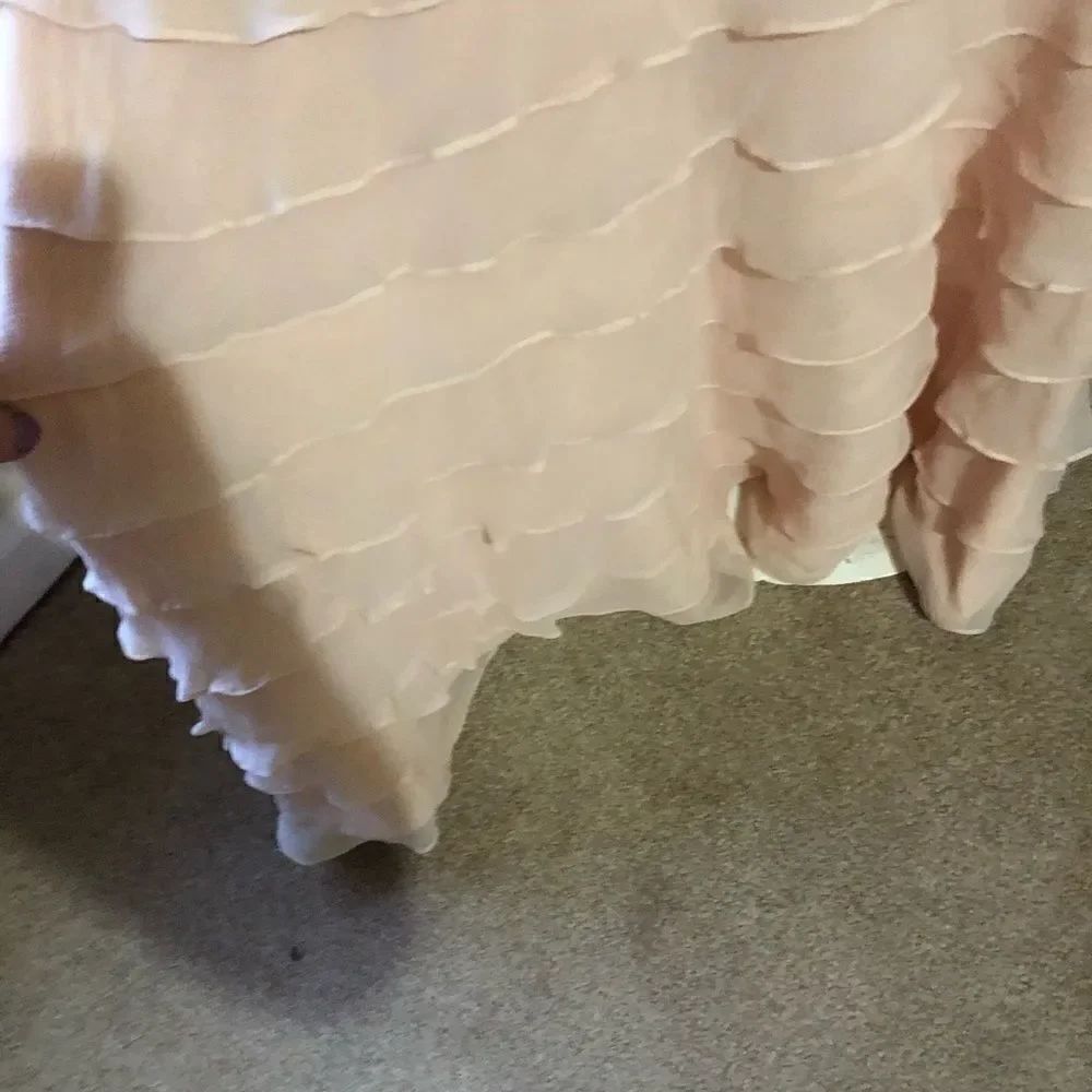 TASHIDA Collection pink ruffle gown - Picture 9 of 10